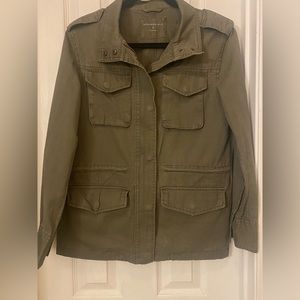 Aeropostale utility jacket, size small, olive green